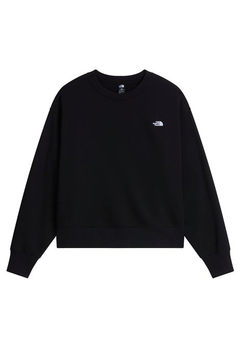The North Face Essential Simple Dome Boxy Oversize Crewneck Sweatshirt Black Women THE NORTH FACE | Sweatshirts | NF0A8HBY-JK3